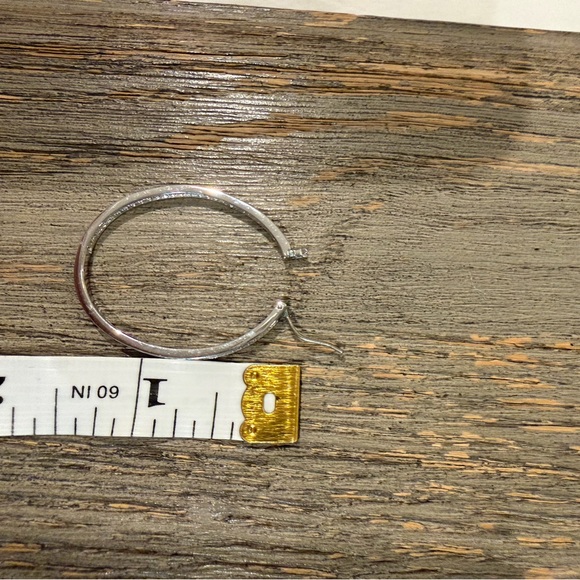 Swarovski Silver Crystal Hoop Earrings - Picture 4 of 5